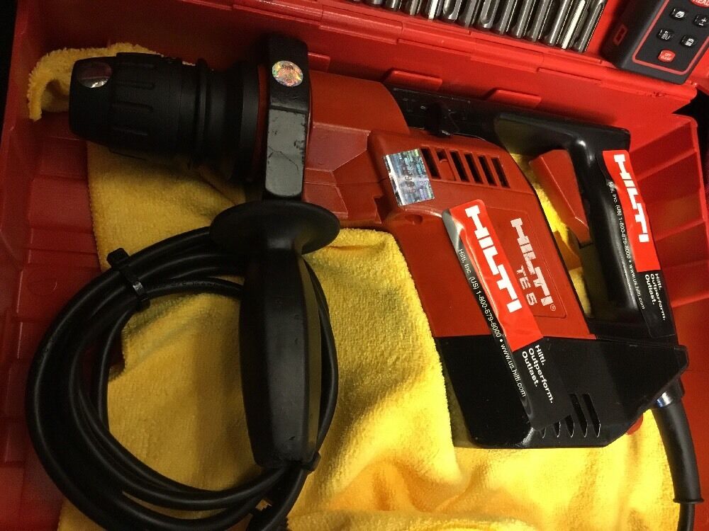 HILTI TE 5 PREOWNED, FREE LASER METER, BITS, LOT OF EXTRAS