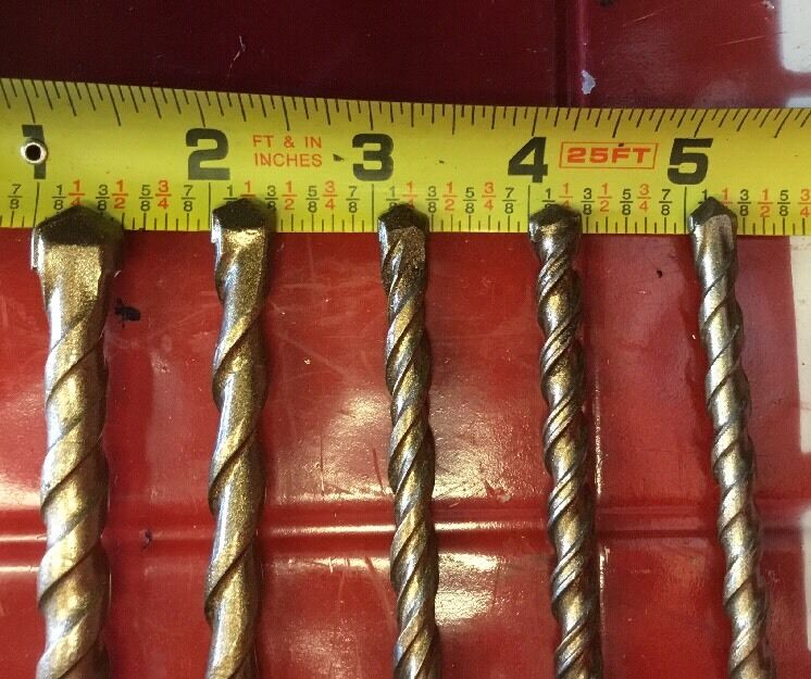 HILTI DRILL BIT 1/2", 3/8", 3/16" SDS PLUS, SET OF 5