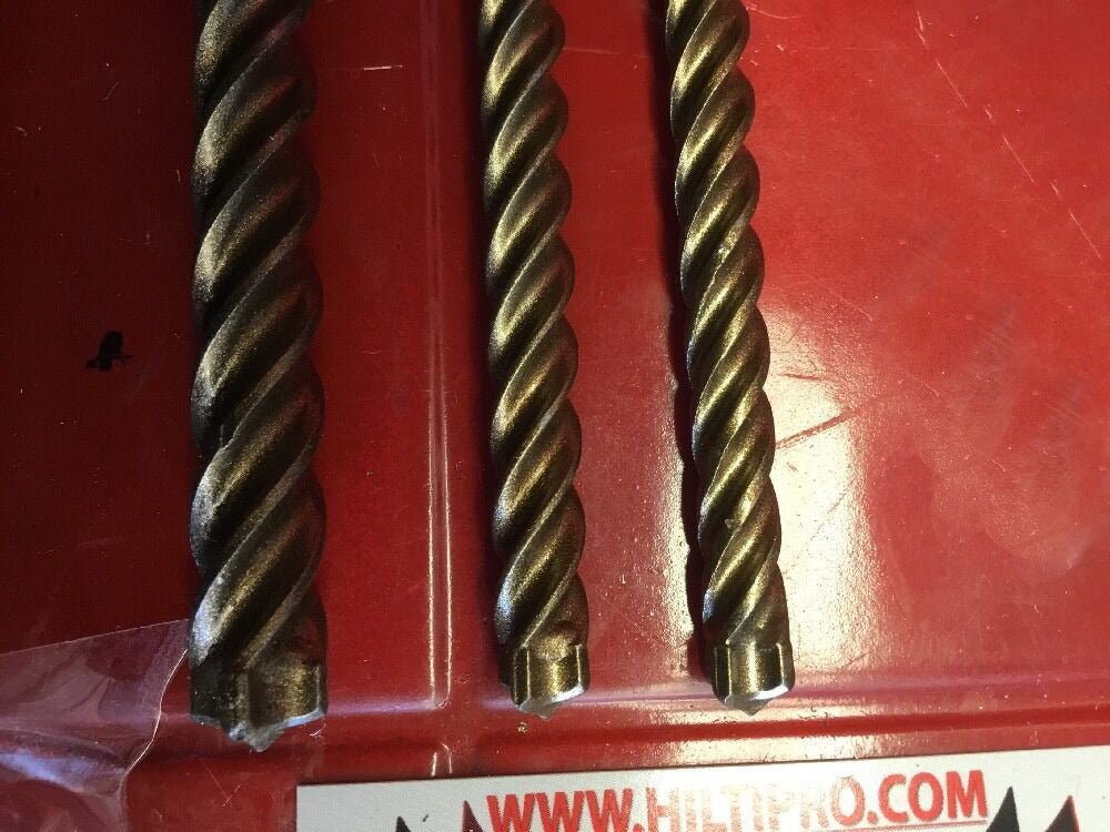 HILTI TE-CX 1/2", 3/8" SDS PLUS, L@@K, SET OF 3, PREOWNED, FREE HAT, FAST SHIP