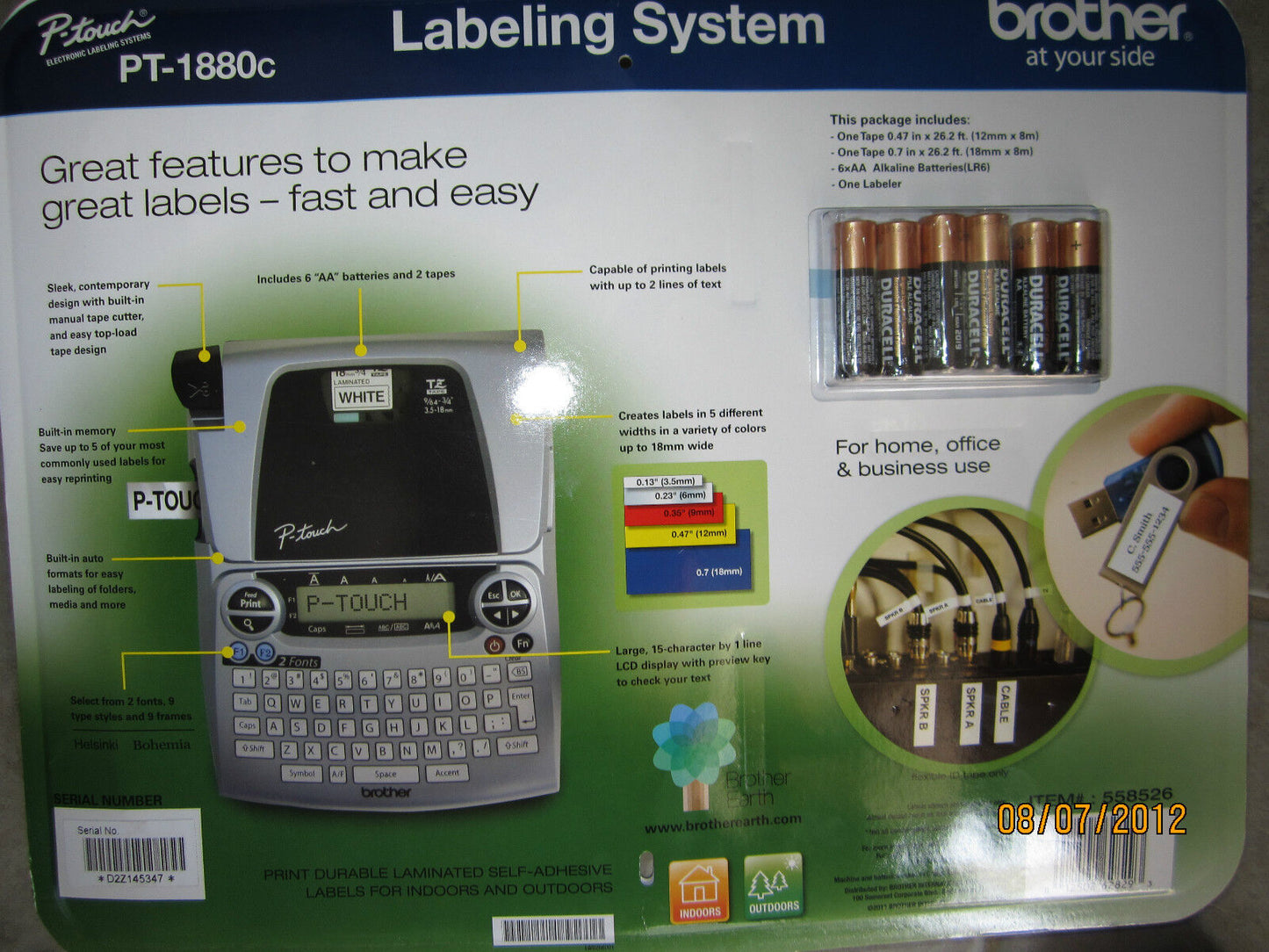 Brother P-touch Labeling System PT-1880c New in Package