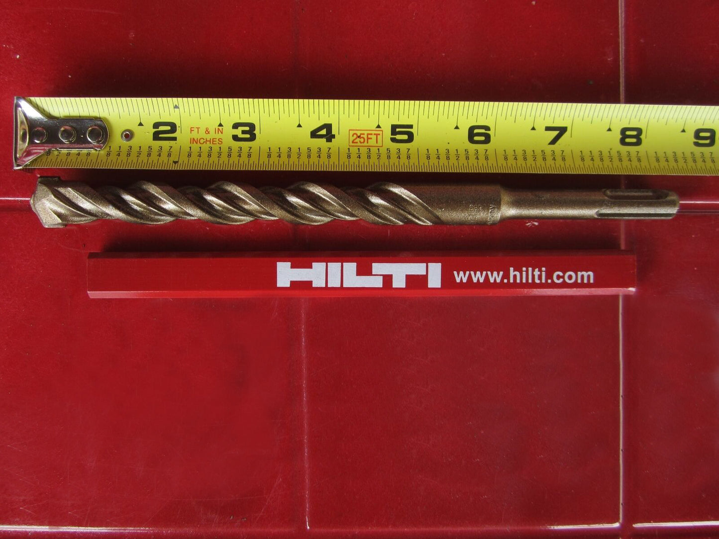 HILTI TE-C 5/8 x 8", SDS PLUS, PREOWNED,FREE HILTI PENCIL,L@@K, FAST SHIPPING