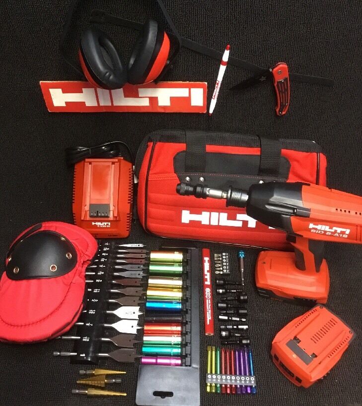 HILTI SID 8-A18 CORDLESS DRIVER, NEW, FREE BITS, EXTRAS, COMPLETE SET