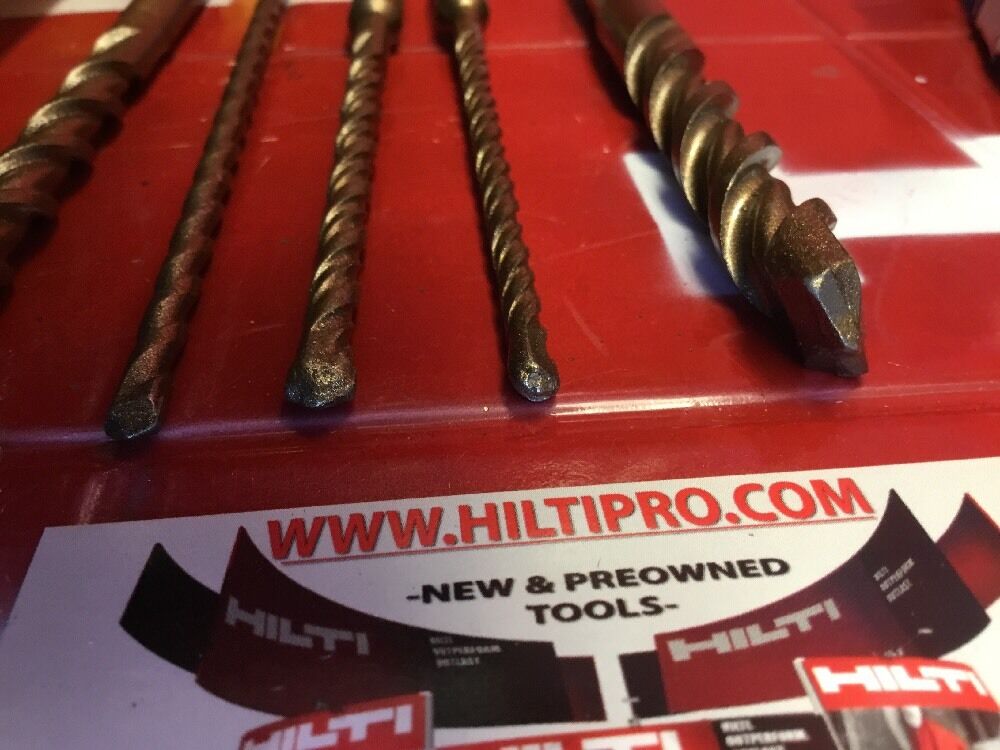 HILTI DRILL BIT 1/2", 1/4", 3/8" SDS PLUS, SET OF 5