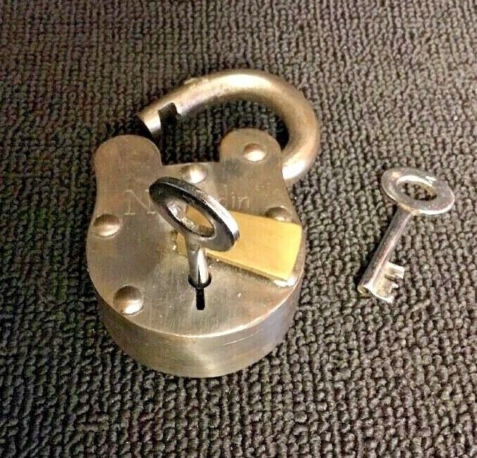 GENUINE RELIC PADLOCK, VINTAGE, ANTIQUE, ORIGINAL, WITH 2 KEYS,