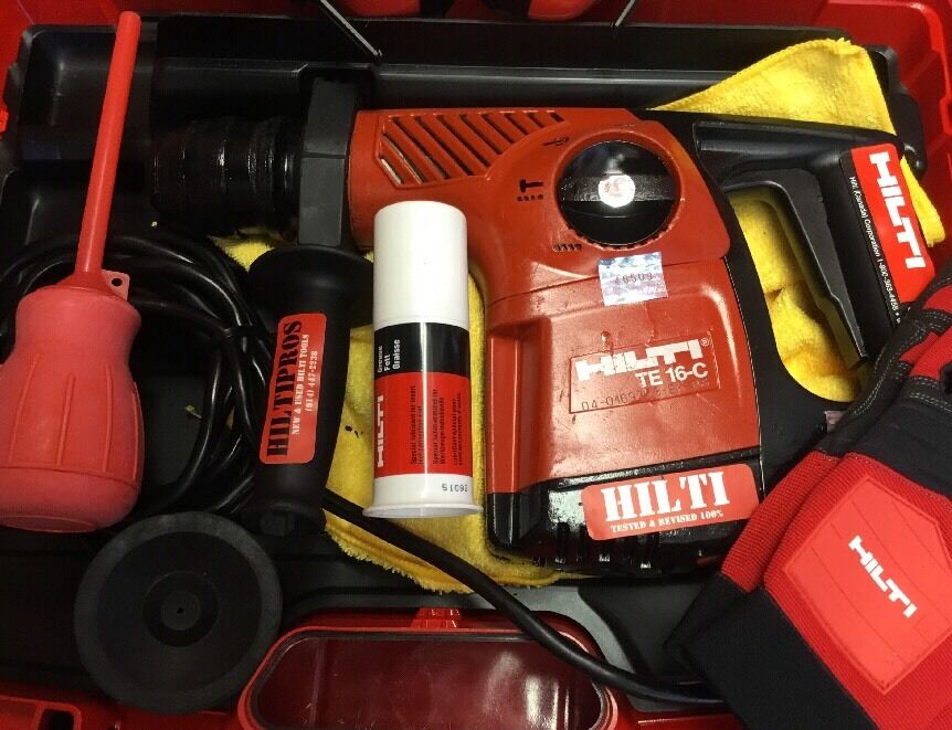 HILTI TE 16-C, COMPLETE, FREE VACUUM, EXTRAS