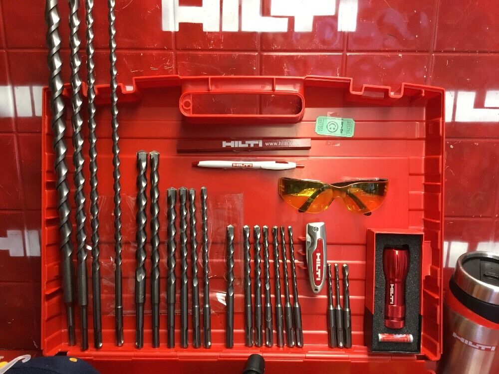 HILTI TE 5 HAMMER DRILL, FREE HILTI COFFE MUG, LOADED BITS