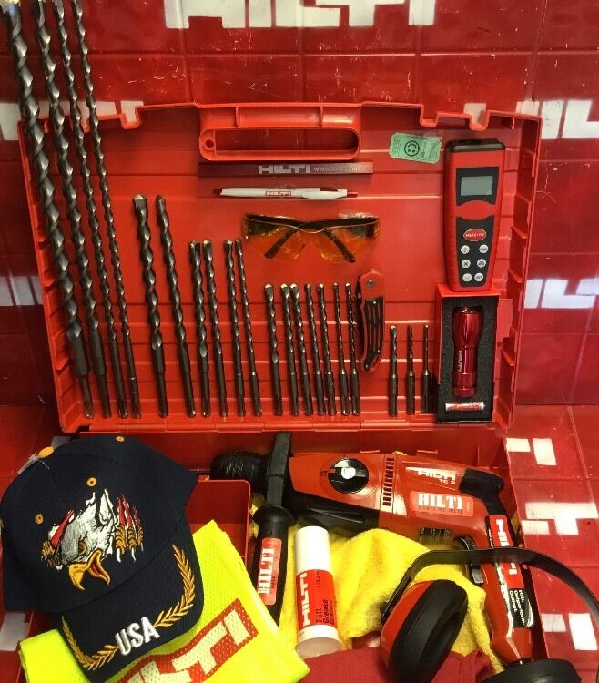 HILTI TE 2 HAMMER DRILL, EXCELLENT CONDITION, FREE MEASURER,