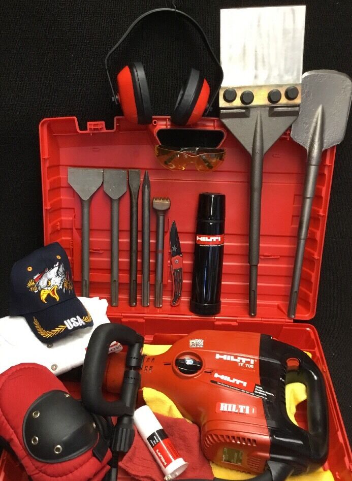 HILTI TE 706, DISPLAY, FREE CHISELS