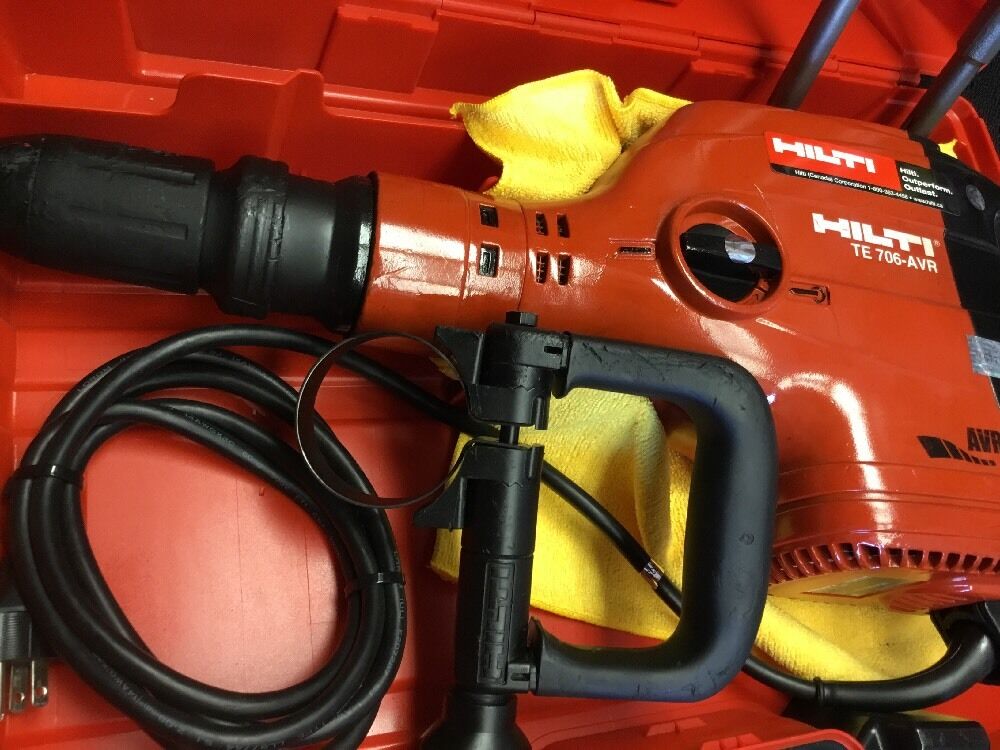 HILTI TE 706 PREOWNED, FREE LASER METER, CHISELS, EXTRAS