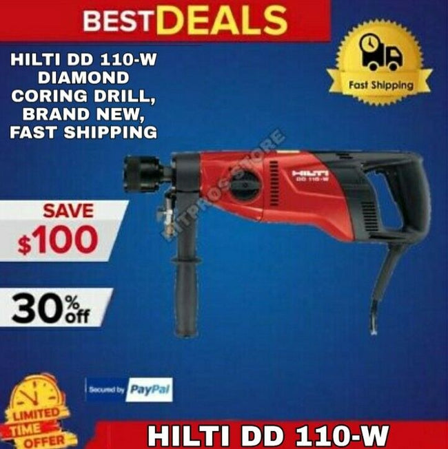 HILTI DD 110-W DIAMOND CORING DRILL, BRAND NEW