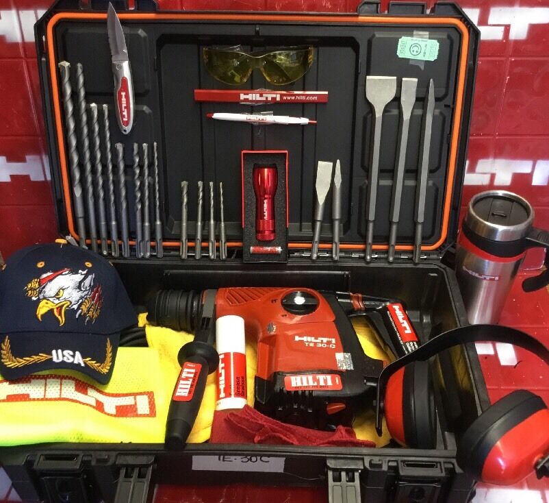 HILTI TE 30-C, PREOWNED, DURABLE, FREE TABLET, DRILLS & CHISELS