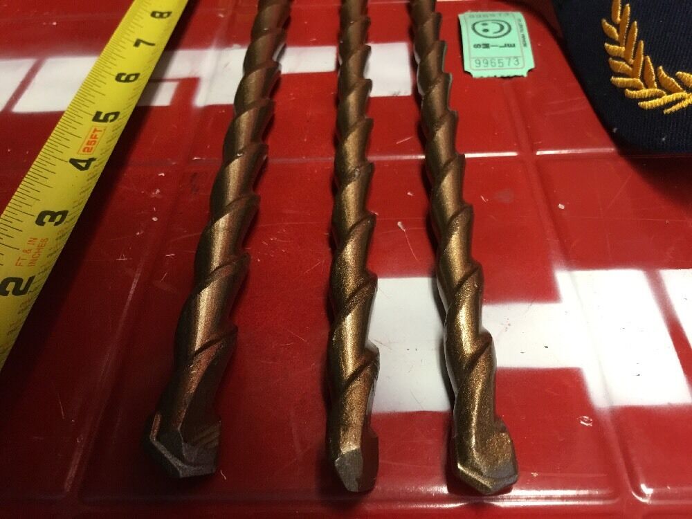 HILTI DRILL BIT 5/8", 1/2" SDS PLUS, SET OF 3,