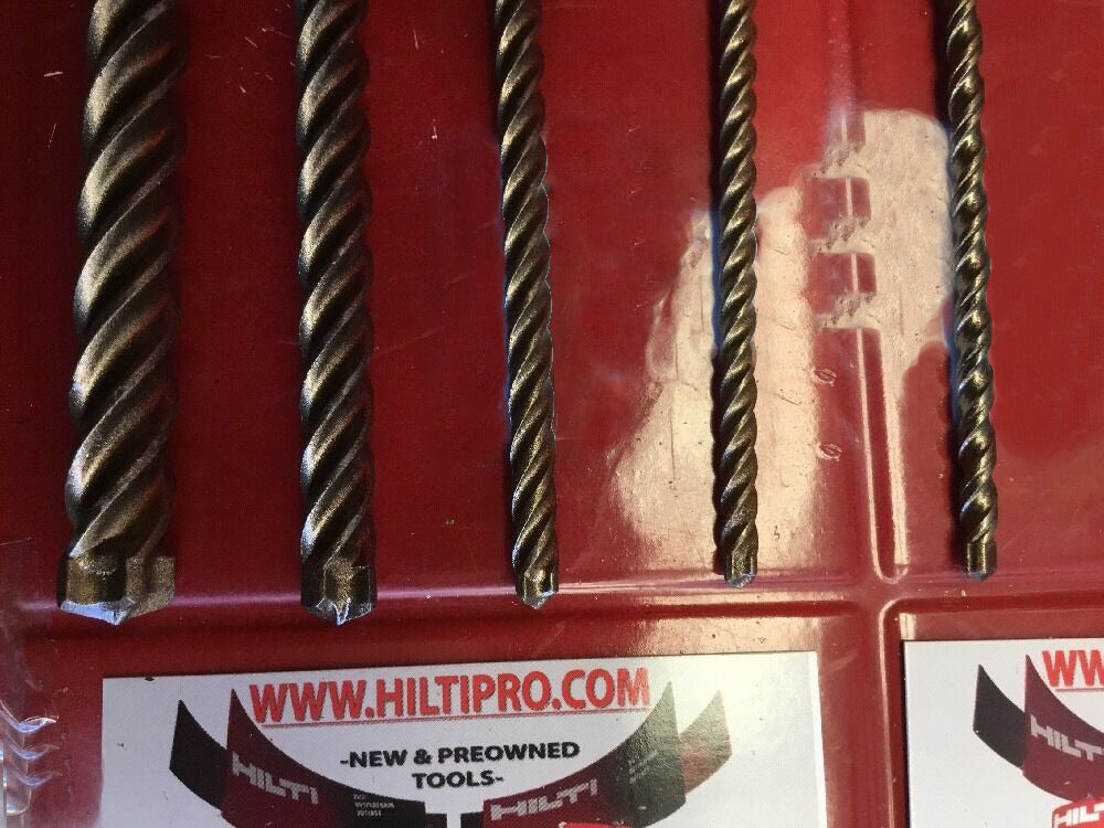 HILTI TE-CX 1/2", 3/8", 1/4", 3/16" SDS PLUS, SET OF 5, FREE HAT, FAST SHIPPING