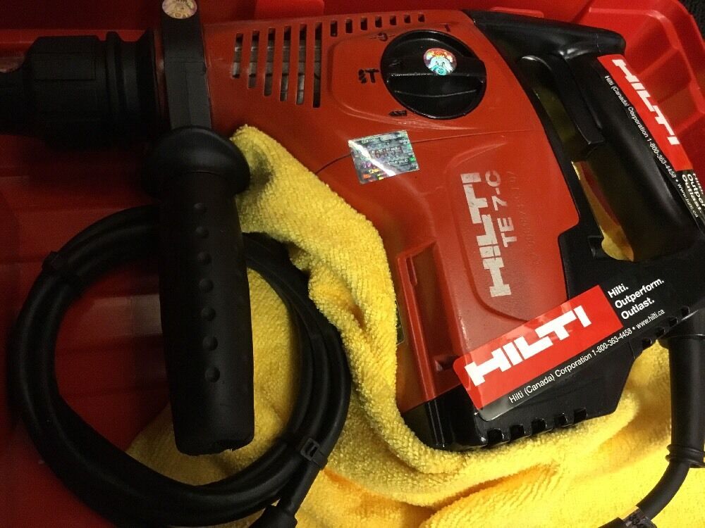 HILTI TE 7-C, PREOWNED, FREE LASER METER, BITS AND CHISELS