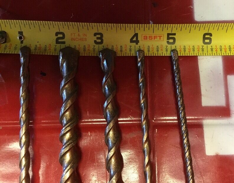 HILTI DRILL BIT 1/4", 1/2" SDS PLUS, STRONG, SET OF 5