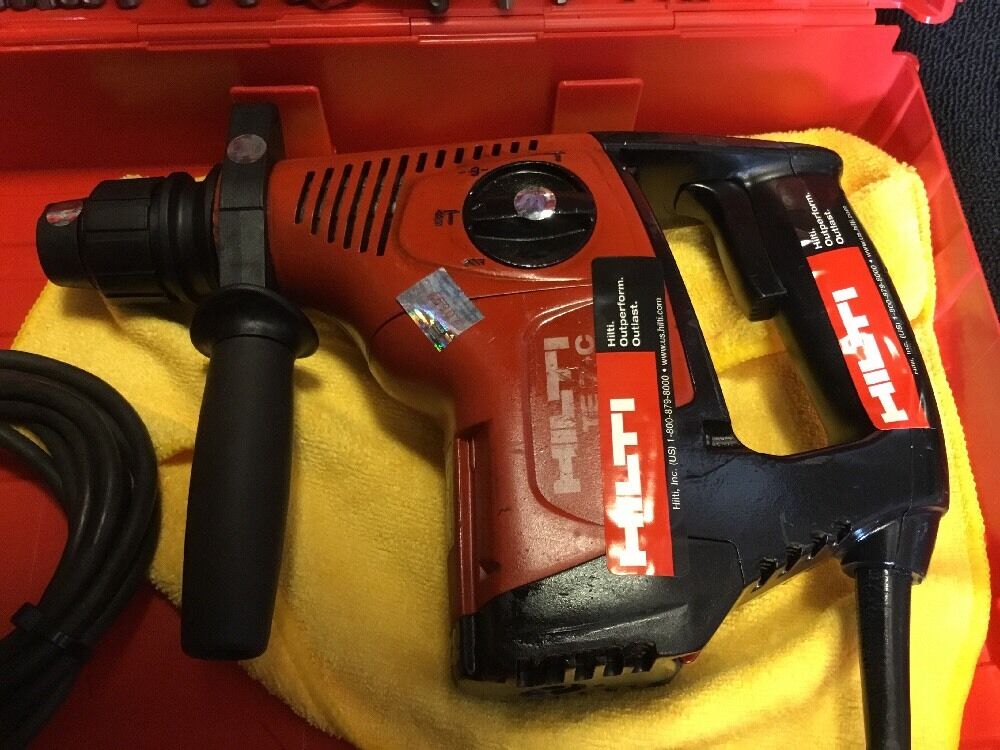 HILTI TE 7-C, PREOWNED, FREE THERMO, BITS, A LOT OF EXTRA