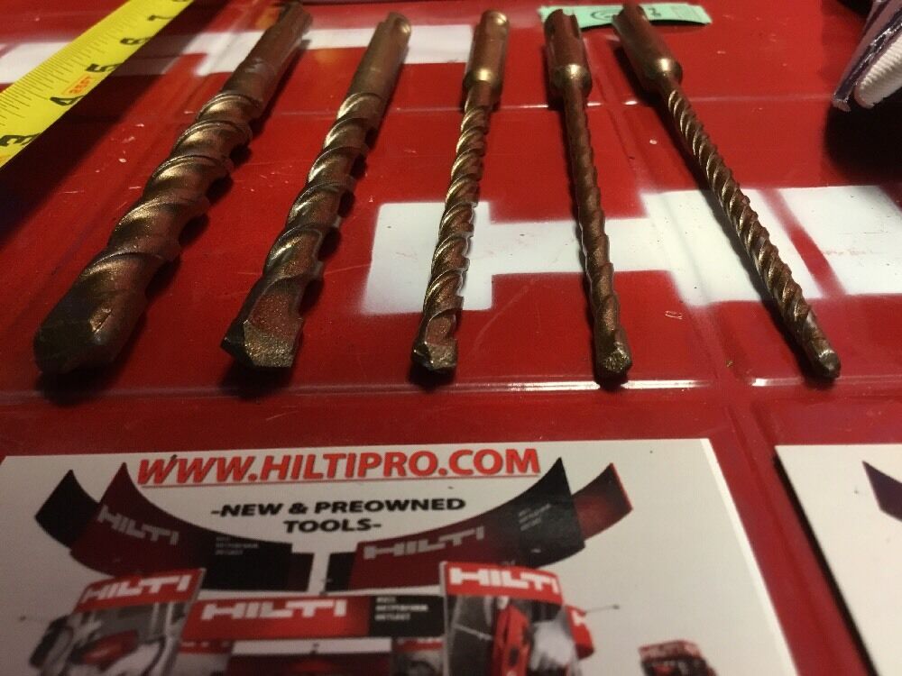 HILTI DRILL BIT 1/2", 3/8", 1/4" SDS PLUS, SET OF 5