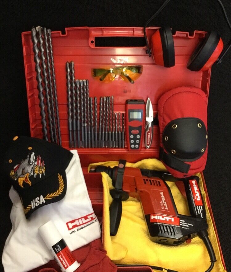 HILTI TE 5 PREOWNED, FREE LASER METER, BITS AND EXTRAS