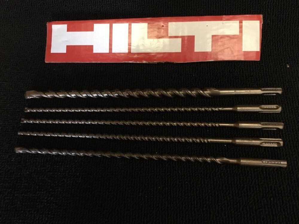 HILTI SET OF BITS SDS PLUS 1/2", 1/4", 5/16" PREOWNED, FREE HAT