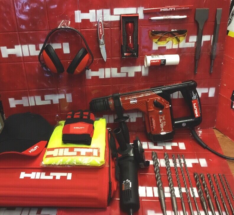 HILTI TE 35, PREOWNED, VERY STRONG, FREE BITS & CHISELS, GRINDER