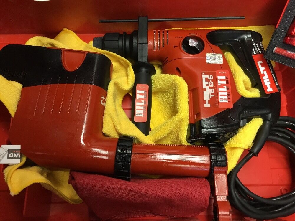 HILTI TE 6-S HAMMER DRILL, W/TE DRS DUST COLLECTOR, FREE EXTRAS