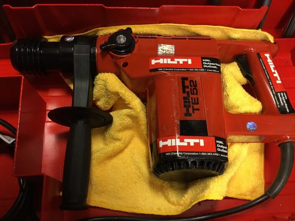 HILTI TE 52 PREOWNED, FREE LASER METER, BITS AND CHISELS, FAST SHIP