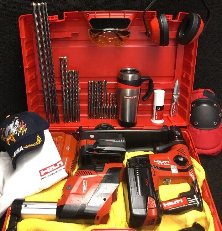 HILTI TE 6-A36 PREOWNED, DRS-6 DUST REMOVAL, FREE BITS AND EXTRAS, FAST SHIP