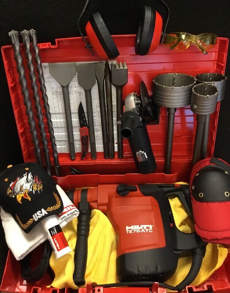 HILTI TE 76-ATC BRAND NEW, 230V, FREE ANGLE GRINDER, BITS AND CHISELS, FAST SHIP