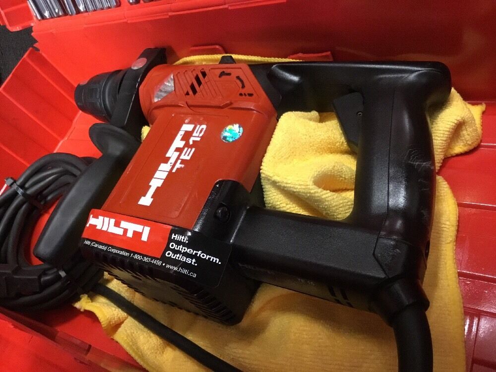 HILTI TE 15, PREOWNED, FREE COFFEE MUG, BITS, AND MORE