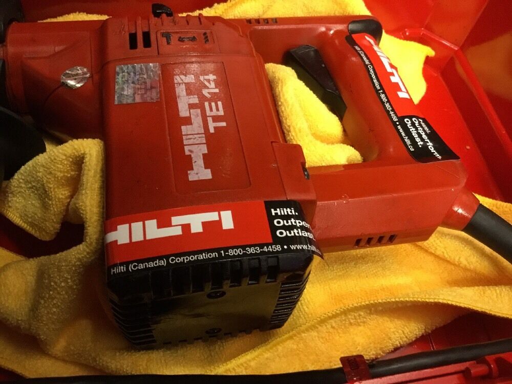 HILTI TE 14 PREOWNED, ORIGINAL, FREE TABLET, BITS, EXTRAS