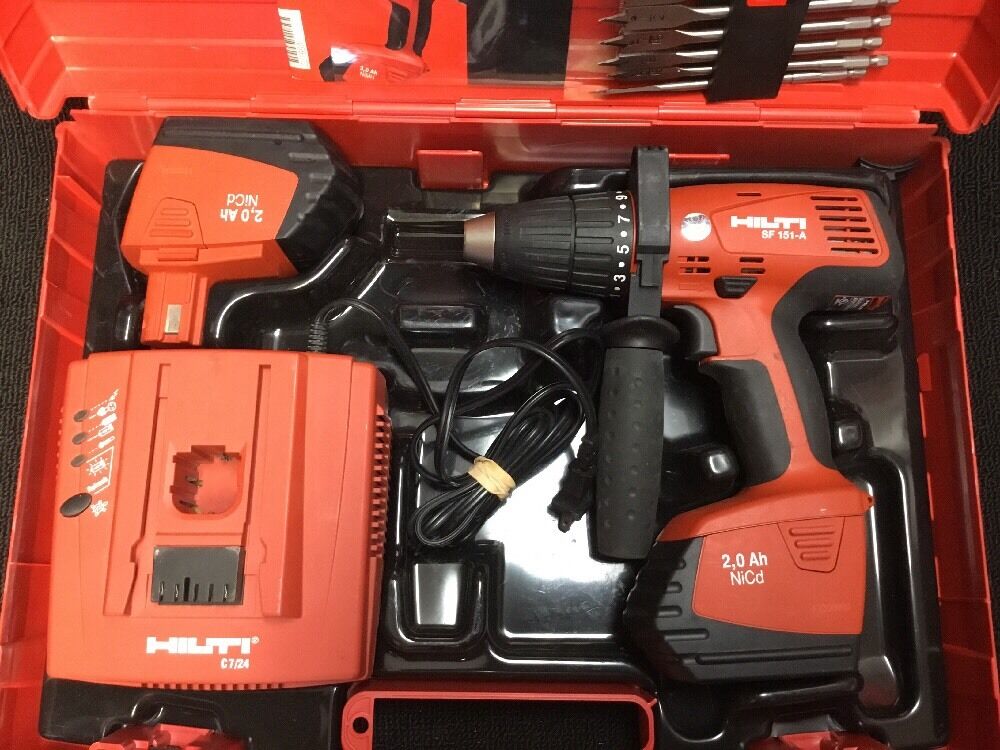 HILTI SF 151-A CORDLESS DRILL SET, NEW, FREE BITS, THERMO, EXTRAS