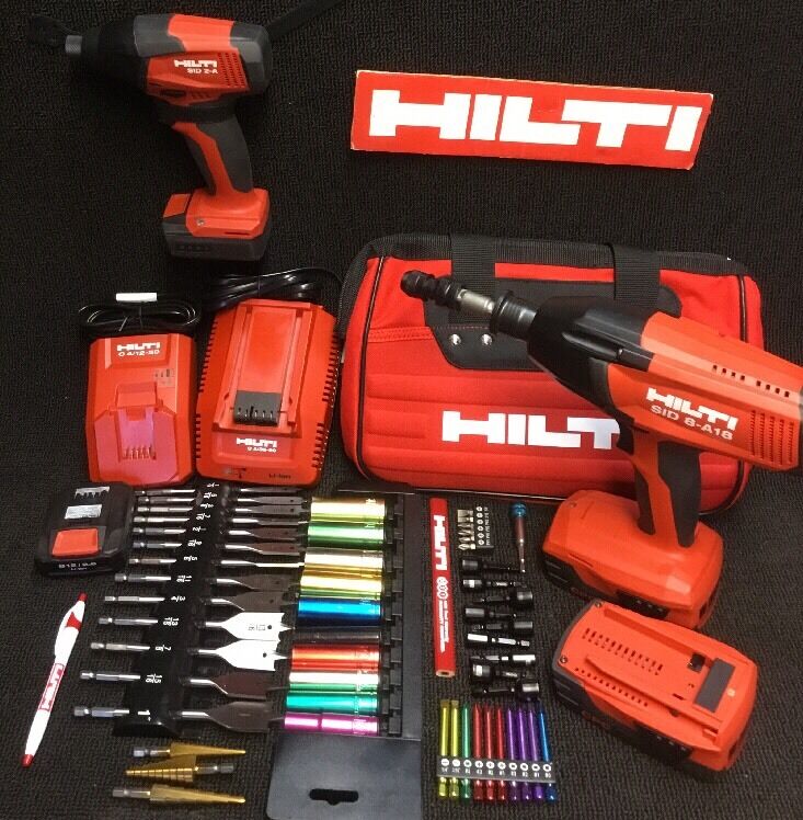 HILTI SID 8-A18 CORDLESS DRIVER, NEW, FREE HILTI SID 2-A, COMPLETE SET