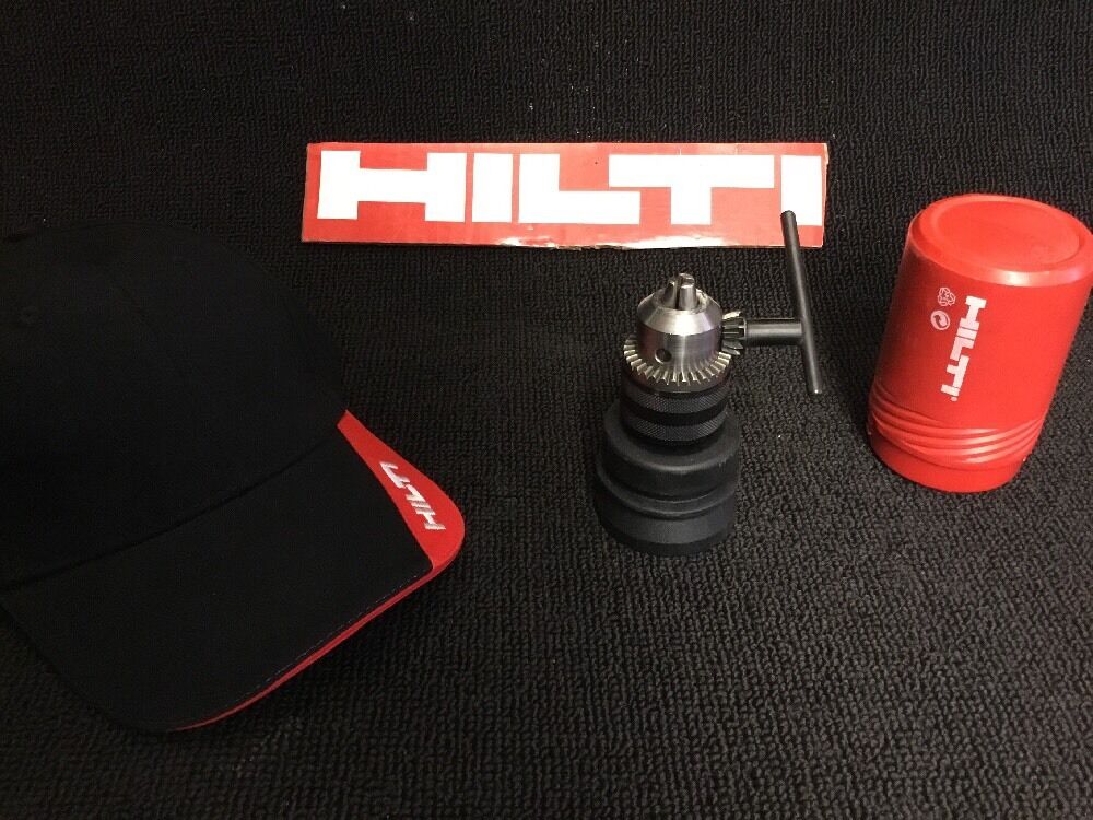 HILTI KEY CHUCK 1/2" 70640/8, GREAT CONDITION, FREE HILTI HAT