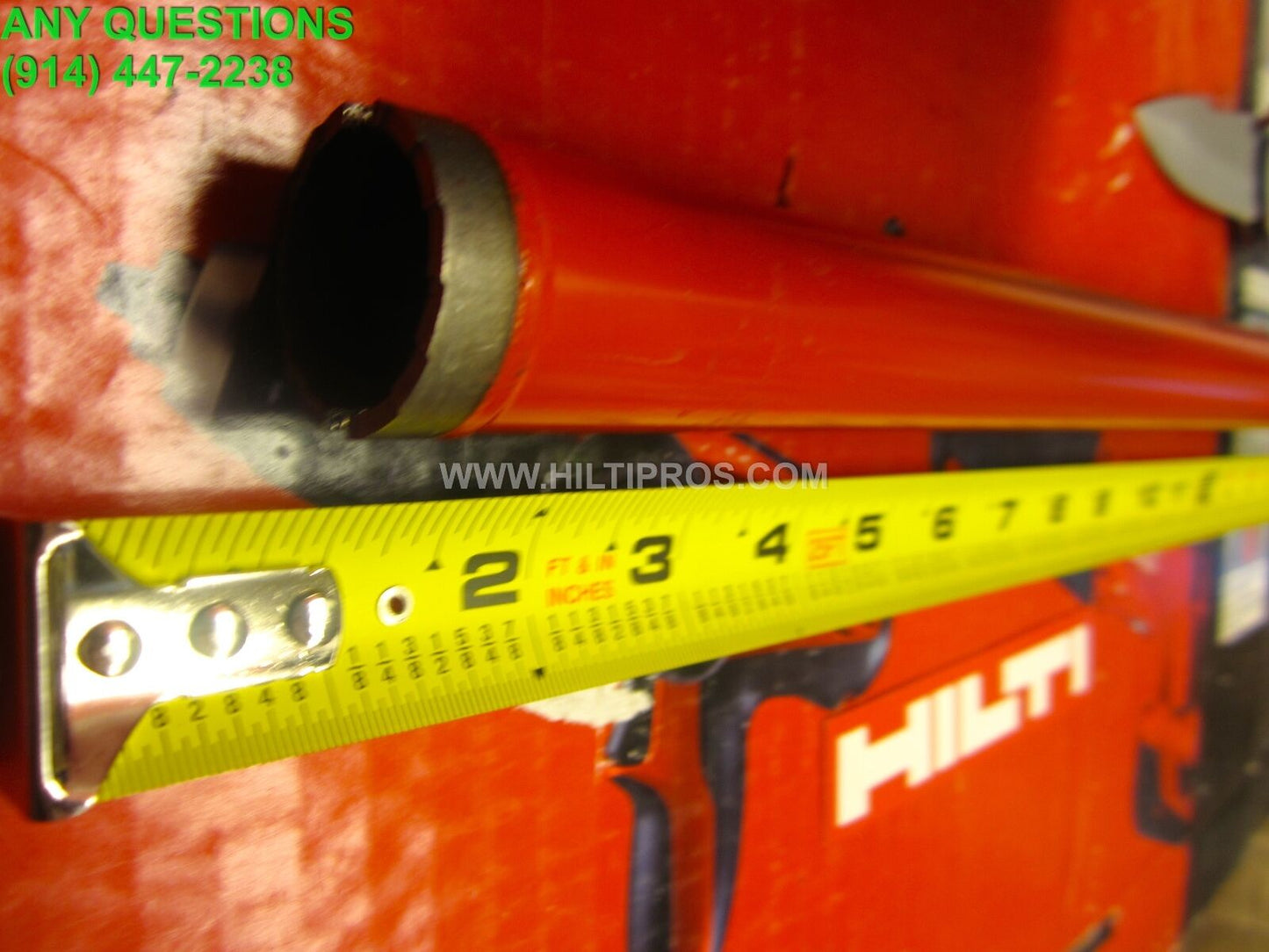 HILTI DIAM CORE BIT DD-BI 1-1/8" X 16",  PREOWNED,