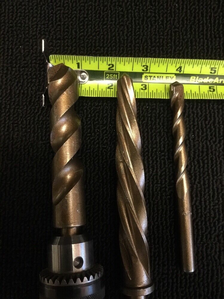 HILTI-BOSH SET OF PERCUSSION BIT 7/8", 1/2", 3/8",PREOWNED, FREE HAT