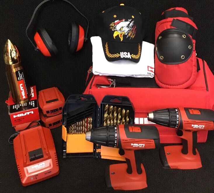 HILTI SFC 18-A ,CONTRACTOR PACKET, NEW, 3 BAT, FREE THERMO, LOT EXTRA