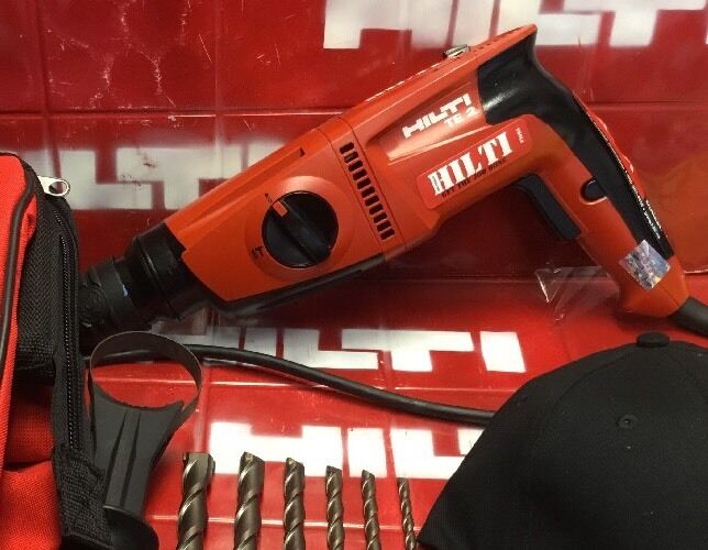 HILTI TE 2 HAMMER DRILL, PREOWNED, EXCELLENT CONDITION, EXTRAS