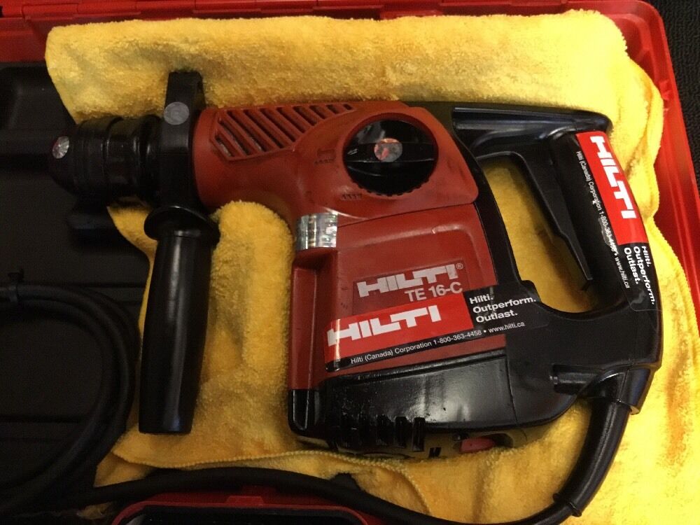 HILTI TE 16-C PREOWNED, FREE TABLET, BITS, CHISELS, A LOT OF EXTRAS