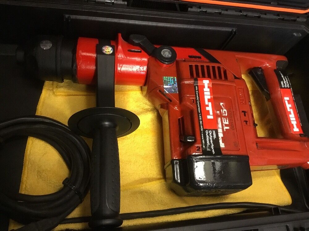 HILTI TE 54 DRILL, PREOWNED, FREE THERMO, BITS, CHISELS, EXTRAS, FAST SHIP