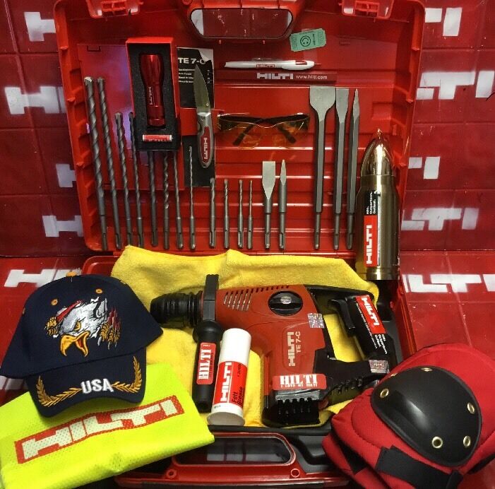 HILTI TE 7-C HAMMER DRILL,PREOWNED, FREE HILTI THERMO