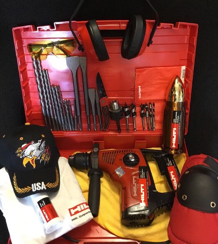 HILTI TE 7-C, PREOWNED, FREE THERMO, BITS, A LOT OF EXTRA