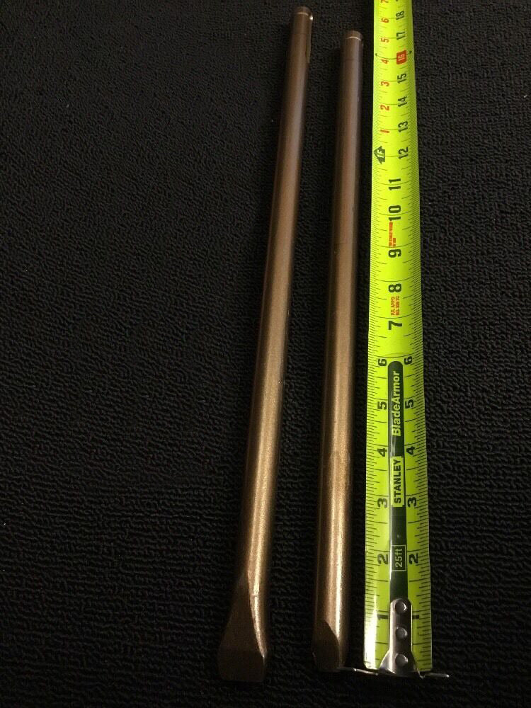HILTI CHISEL TE F FLAT 3/4" & FLAT 3/8" , PREOWNED, TE 52, TE 55, AND MORE
