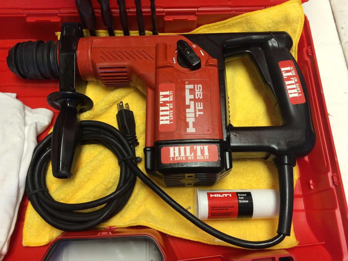 HILTI TE 35, PREOWNED, ORIGINAL, FREE TABLET, BITS