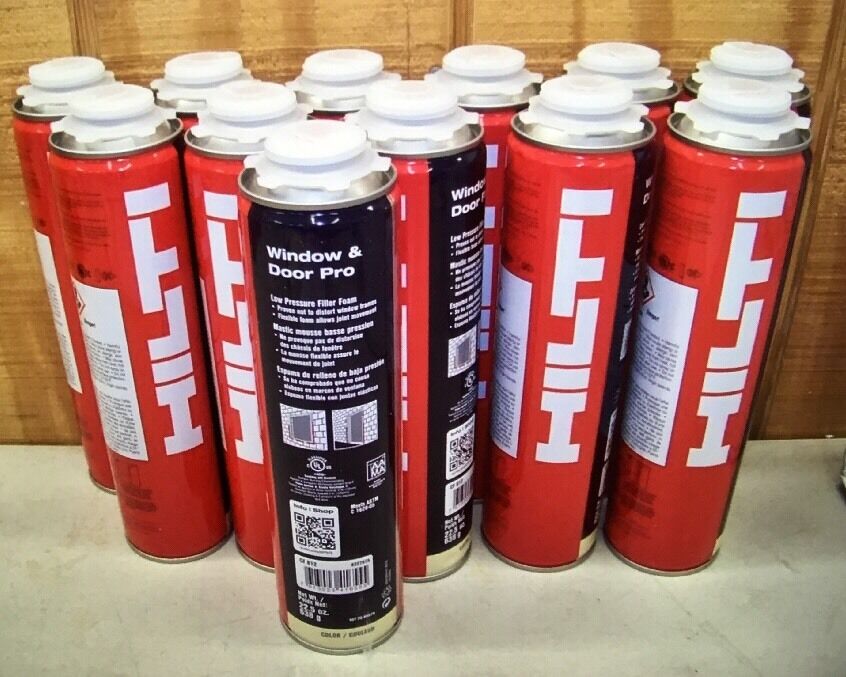 HILTI CF 812 WINDOW & DOOR FOAM (1 CAN), BEST INSULATION, FREE HAT