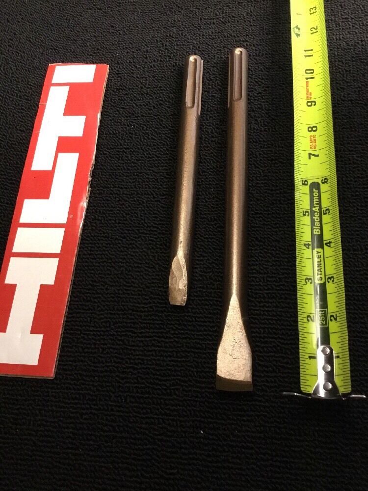 HILTI CHISEL SDS MAX SET FLAT 7/8" AND FLAT 1/2", PREOWNED