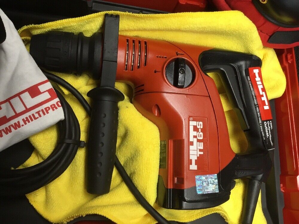 HILTI TE 6-S HAMMER DRILL, PREWONED, FREE SPEAKER, BITS, EXTRAS