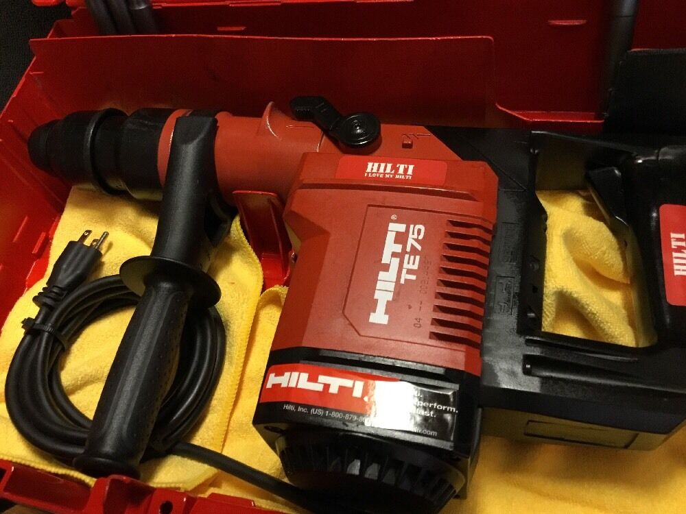 HILTI TE 75 HAMMER, GREAT CONDITION, FREE TABLET,  A LOT OF EXTRAS