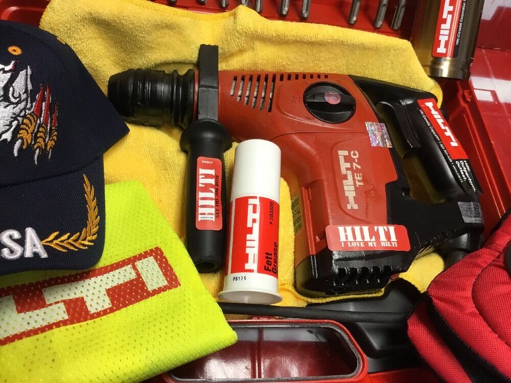 HILTI TE 7-C HAMMER DRILL,PREOWNED, FREE HILTI THERMO