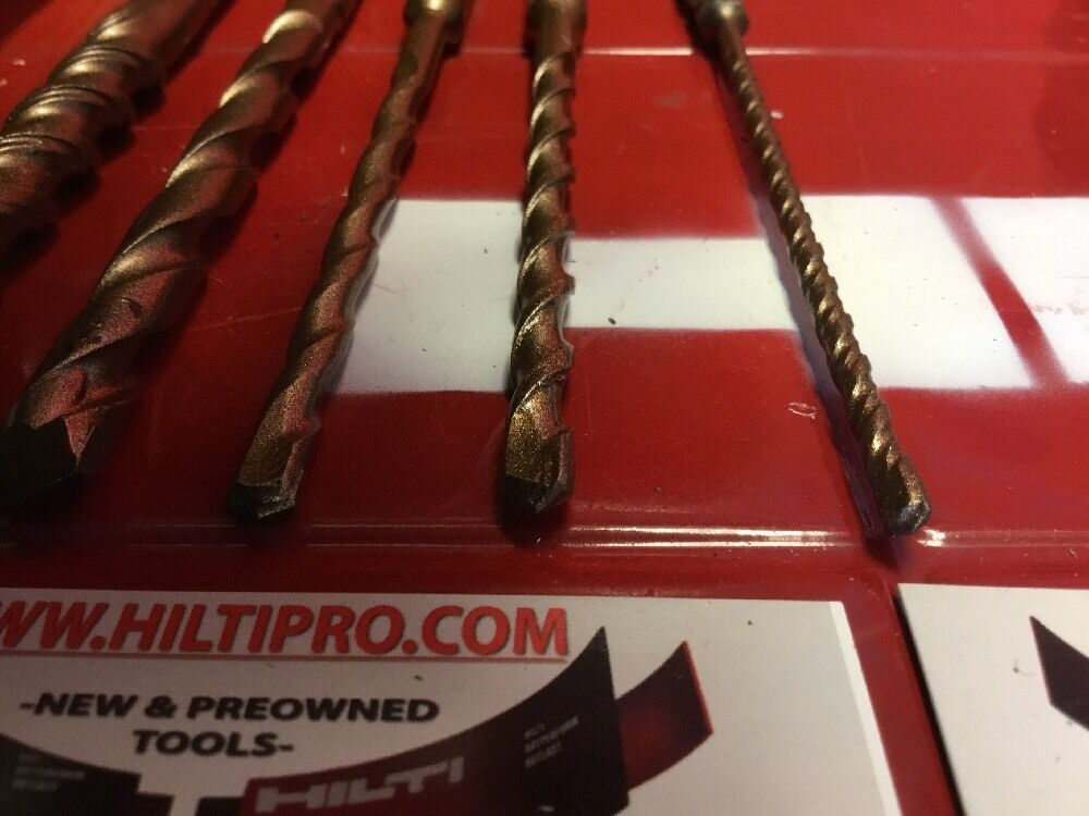 HILTI DRILL BIT 1/2", 3/8", 1/4" SDS PLUS, SET OF 5,