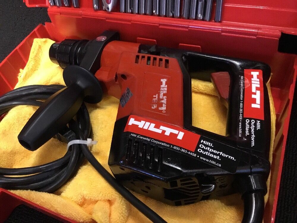 HILTI TE 5 PREOWNED, FREE COFFEE MUG, BITS, LOT OF EXTRAS